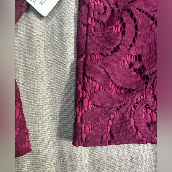 NWT CAbi Frolic Plum Berry Lace Jacket & Skirt Size 6 - Picture 13 of 13